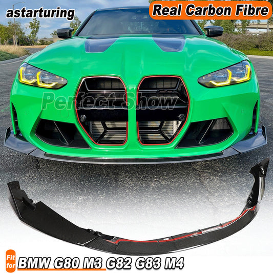 for BMW G80 M3 G82 G83 M4 21-23 Carbon Fiber Front Bumper Lip Spoiler Splitters