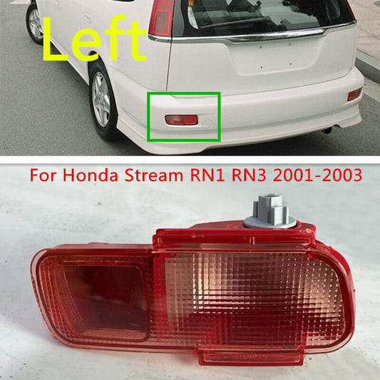 LH Rear Bumper Fog Lamp Reflector Brake Light for Honda Stream RN1 RN3 2001-2003