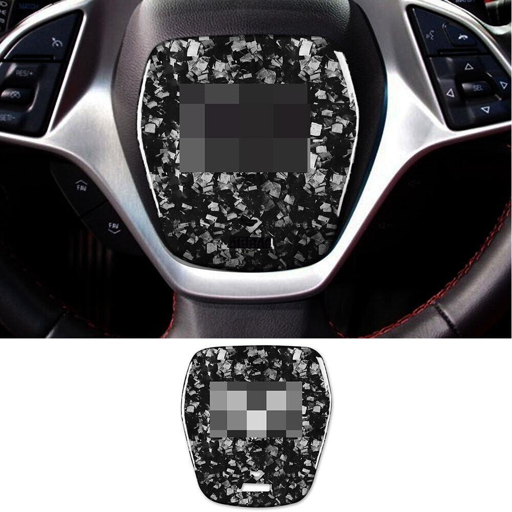 Forged Carbon Fiber for Chevrolet for Corvette C7 2014-19 Steering Wheel Panel Cover