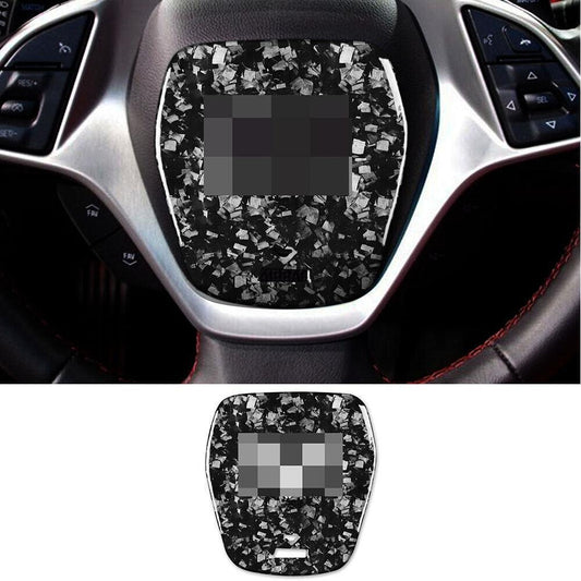 Forged Carbon Fiber for Chevrolet for Corvette C7 2014-19 Steering Wheel Panel Cover
