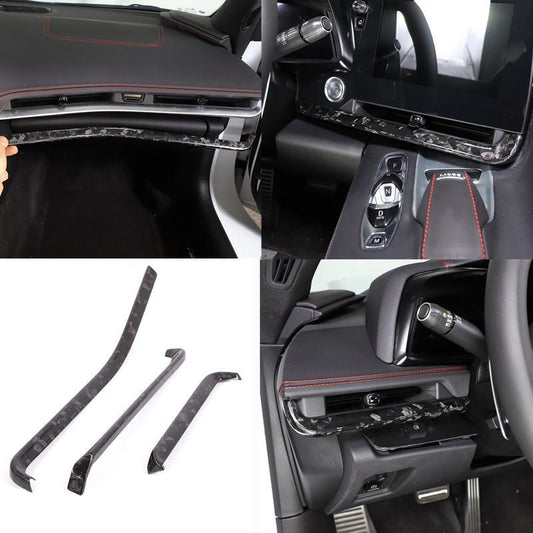 Forging Carbon Fiber for Corvette C8 Z51 20-2023 Central Console Dashboard Trim