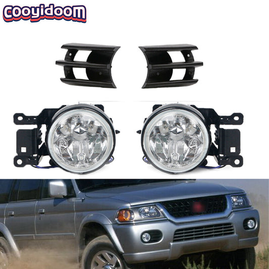 1set Front Grilles Fog Lamp for Mitsubishi Montero PAJERO SHOGUN SPORT 1999-2008