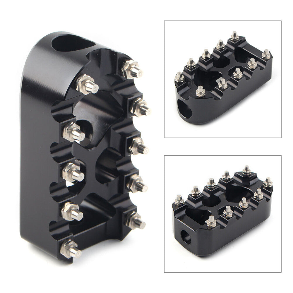 Black Anti-Skid Gear Brake Shift Peg Pedals MX Style for Harley Universal