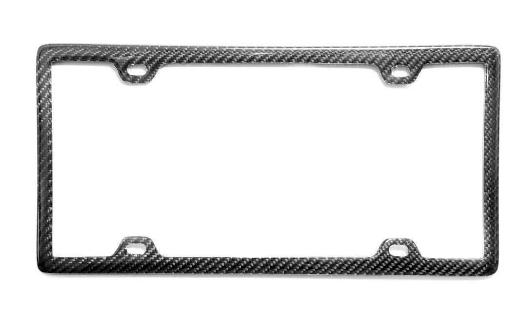 Car license plate frame cover, rear trunk boot, carbon fiber, suitable for Porsche .