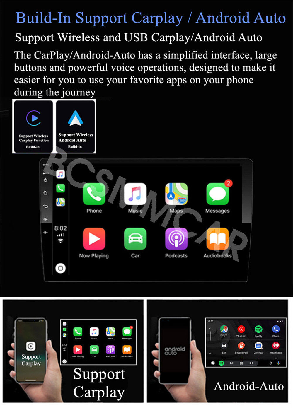 Fit for Honda for Acura MDX 2007-2013 Android Car Radio GPS For Carplay WIFI FM RDS