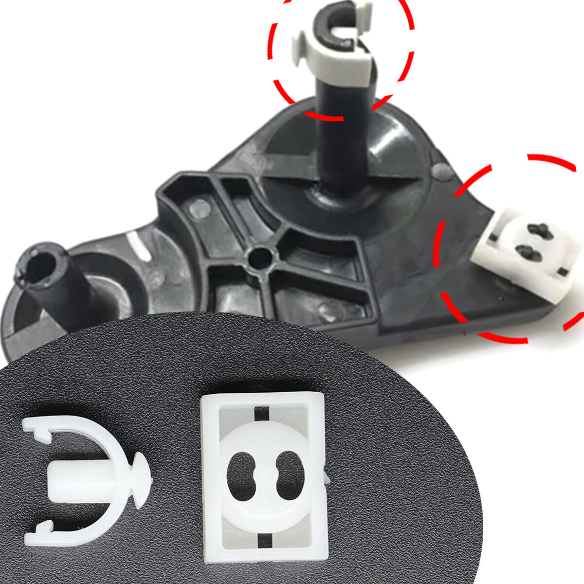 for Audi TT 8J Q3 Gear Selector Sliding Shoe Shifter Relay Lever Clip 2012 2014
