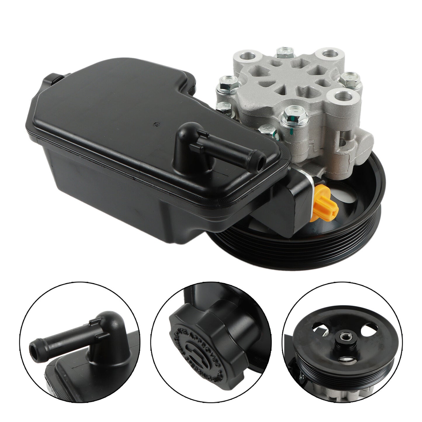 Power Steering Pump w/ Reservoir Pulley for 05-2007 for Dodge Dakota 3.7L 4.7L V6 V8
