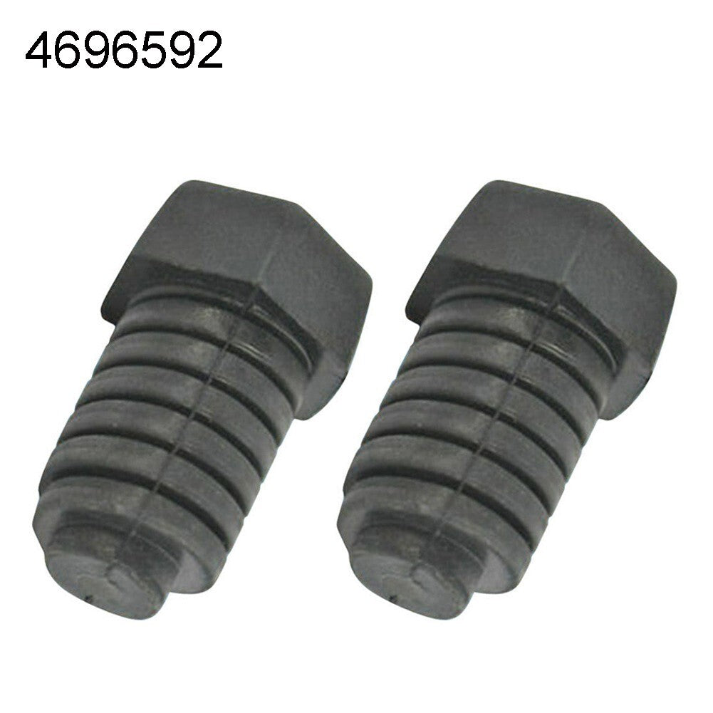 2x Hood Stop Bumper Adjuster 4696592 for Jeep for Dodge for Chrysler for Ram