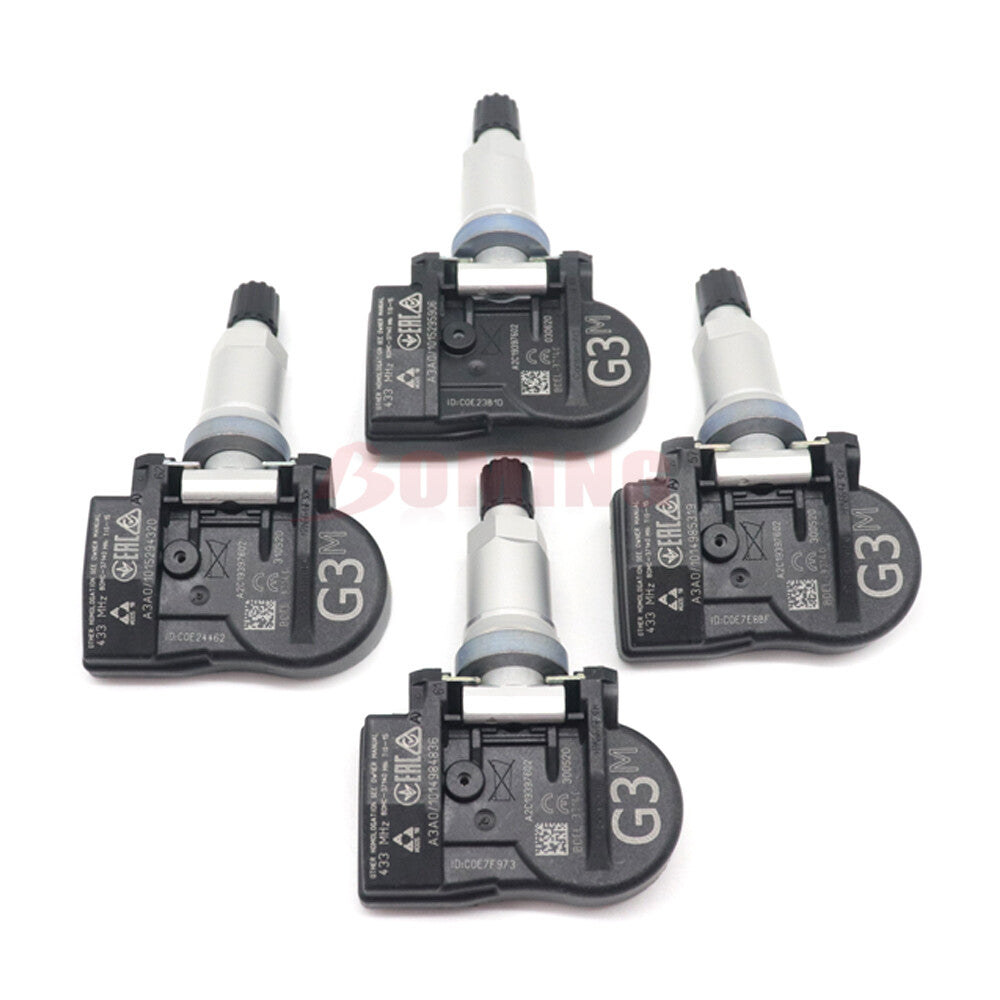 BDEL-37140 4PCS Tire Pressure Sensor for Mazda CX-30 2019 BDEL37140 433MHz NEW