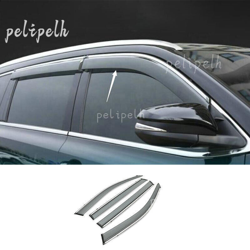 for Audi Q7 2006-2015 Side Window Wind Visors Sun Rain Guard Vent Deflectors