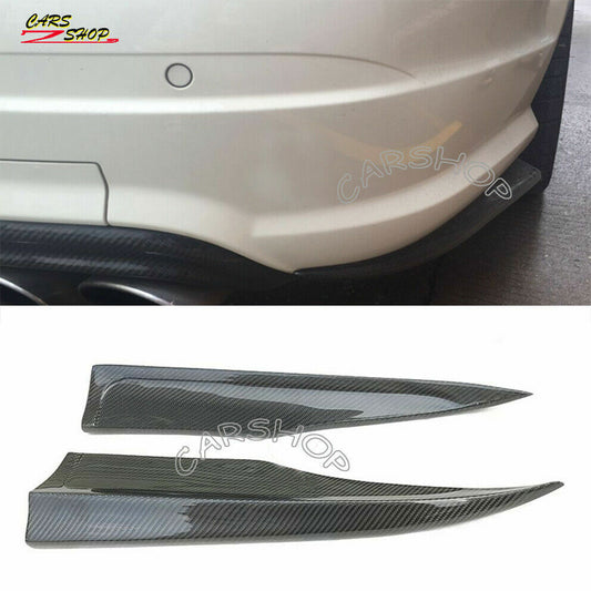 for BENZ W204 C350 C63 AMG 2012-14 Real Carbon Fiber Rear Bumper Splitter Skirt