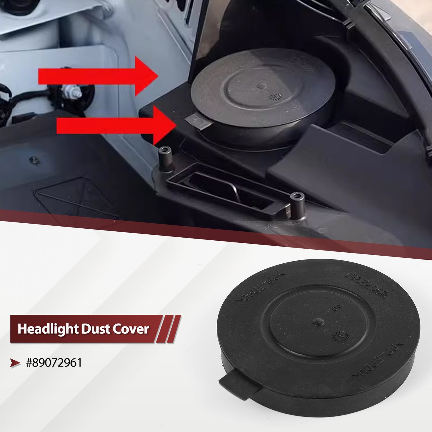 for Peugeot 508 3008 4008 5008 89072961 Headlight Dust-Cover Headlamp Dust Cap