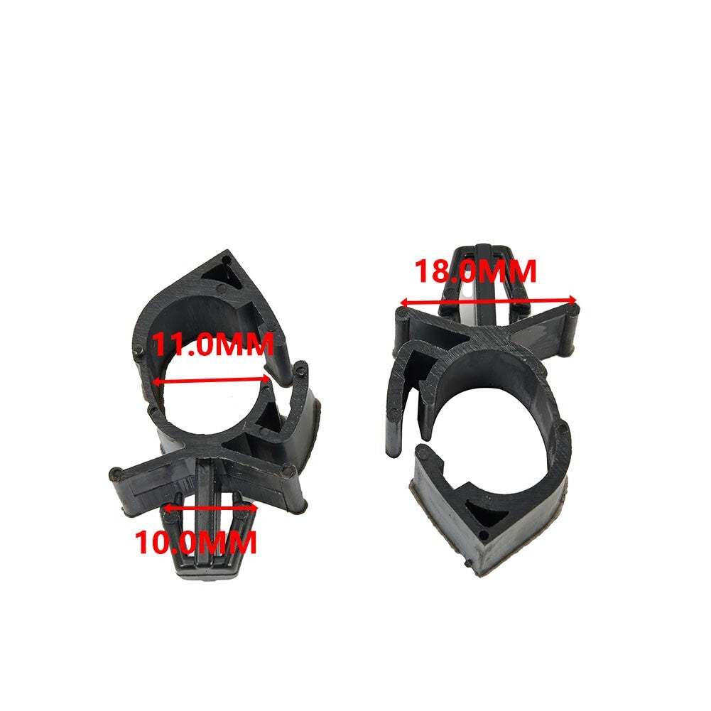 Black Fasteners Clips Plastic Fender Wire Harness Bumpers Rivet Nylon Closure