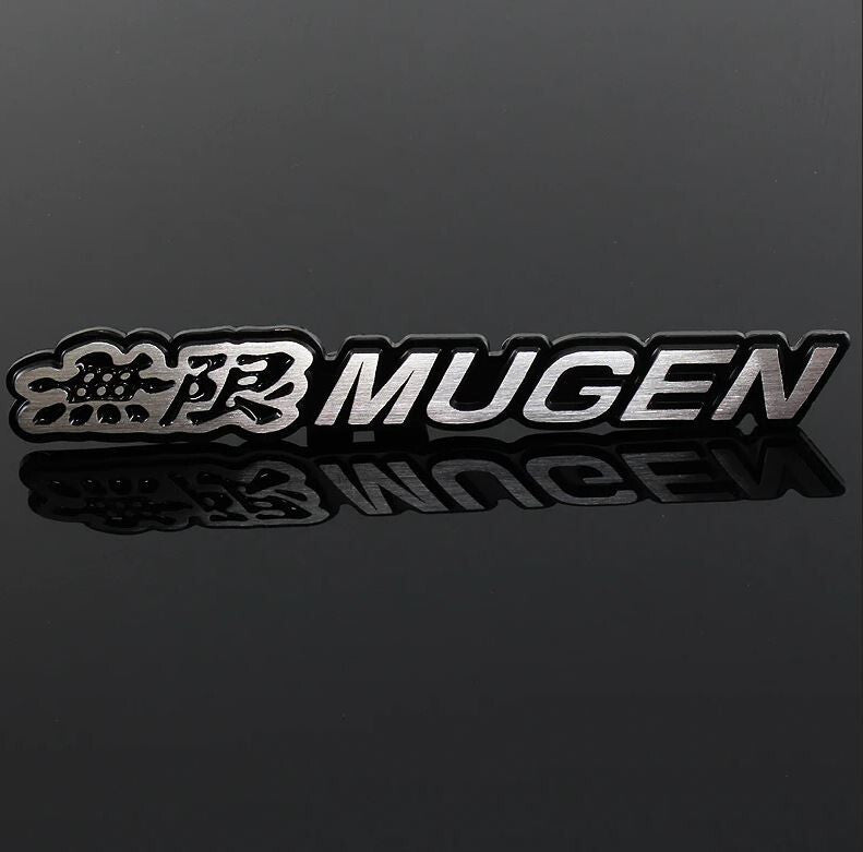 Mugen car rear sticker boot trunk badge black for Nissan