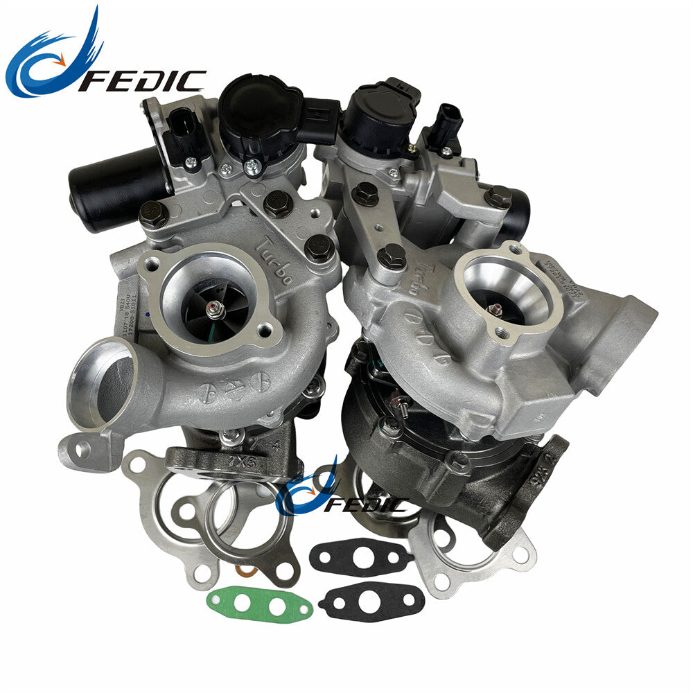 Twin Turbocharger RHV4 VB22 VB23 for Toyota Landcruiser V8 D 195Kw 1VD-FTV 2007