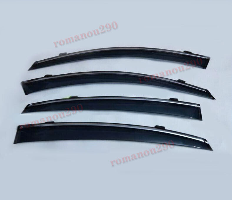for Infiniti FX35 2009-17 Smoke Side Window Visors Sun Rain Guard Vent Deflector