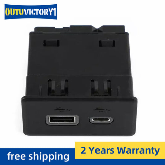 Receiver for Universal USB and USB-C Ports, Black, 13529873, 19-2022, JMC for Chevrolet for Cadillac