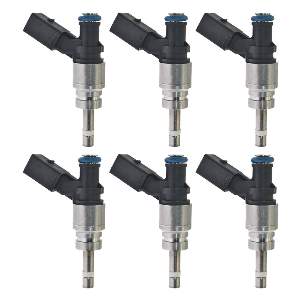 6pcs Fuel Injector 06E906036E For 2008-2011 for Audi A4 A5 A6 Q5 3.2L V6 06E906036F