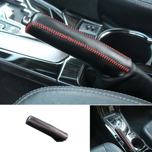 1P Leather Black Interior Brake Handle Handbrake Trim for Toyota for Corolla 2014-18