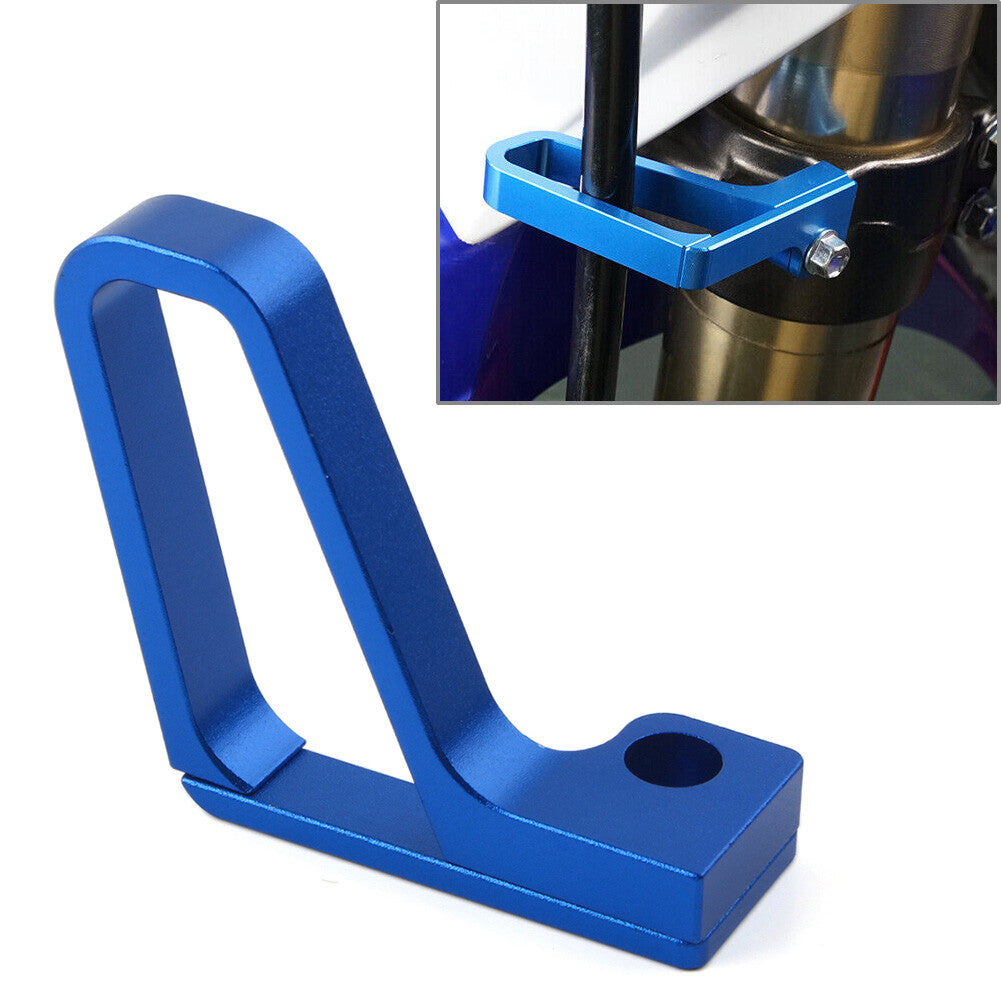 Blue CNC Brake Line Hose Clamp Cable Guide for Yamaha YZ125/250 04-20 YZ250X