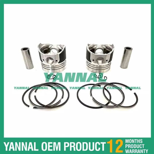 2-piece piston with piston rings + 0.5 mm for Kubota ZB500 engine (oversized)