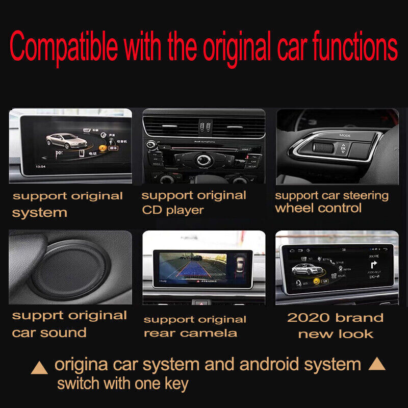 Car Multimedia Player Stereo GPS Radio Android Monitor MMI 4+64G MMI for Audi Q5
