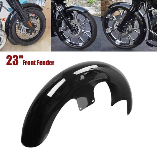Painted Black 23 Wrap Front Fender for Harley Touring Custom Baggers Road King