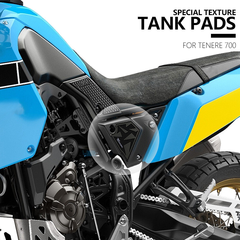 Motorcycle Side Fuel Tank Sticker Rubber Pads Knee Traction for YAMAHA Tenere700