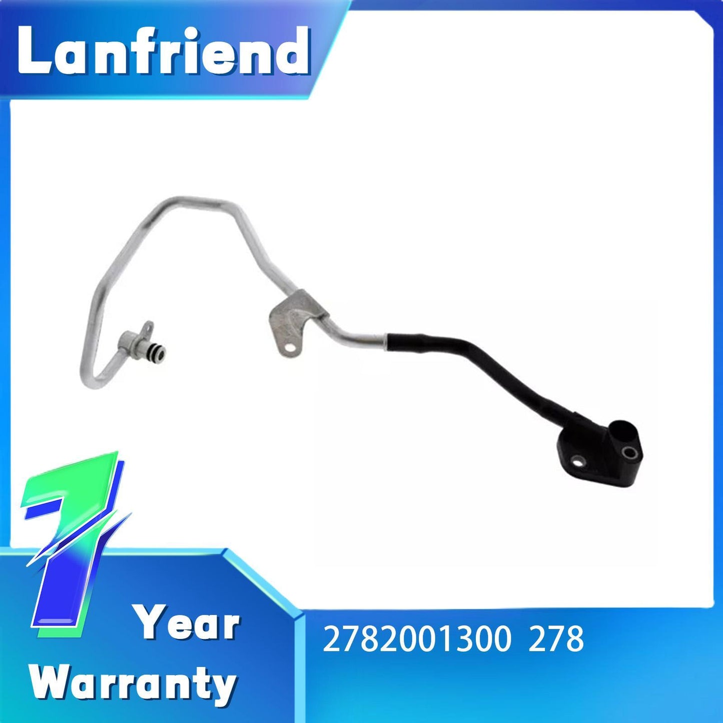 Left Turbocharger Coolant Line Fit for Mercedes E350 GLK350 2010-2018 2782001300