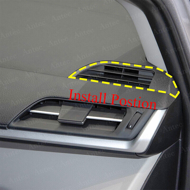 2X ABS Carbon Fiber Console Air Vent Outlet Cover Trim for Toyota for Sienna 21-2024