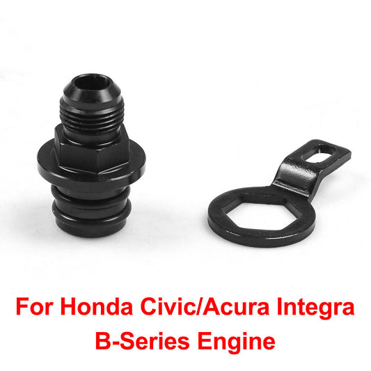 10AN AN10 Rear Block Breather Fitting Adapter For Oil Catch Can B16 B17 B18 B20