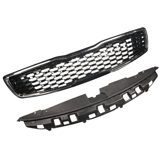 For 2017 2018 for Kia Forte EX LX Front Upper Grille Radiator Cover 2pc