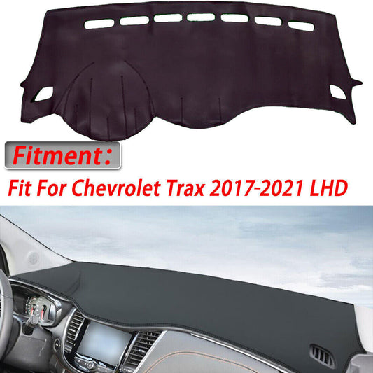 1X PU leather Dashboard Dash Mat Non-slip DashMat Shade for Chevrolet Trax 17-21