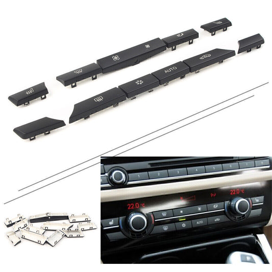 11 Buttons Key Caps Repair A/C Heater Switch for BMW 5 Series F07 GT 6/7 Series