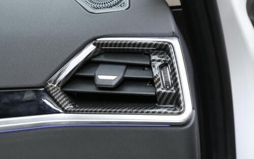 Air Outlet Vent Trim Fit for BMW 4-Series 21-2023 ABS Carbon Fibre Console LR