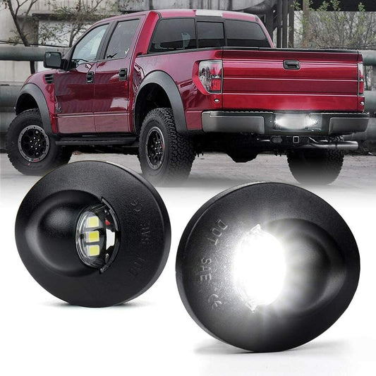 2X for Ford F150 F250 F350 for Lincoln White LED License Plate Tag Light Rear Lamp