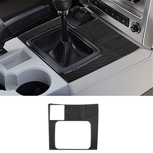 Carbon Fiber Interior Manual Gear Shift Panel Cover for Jeep Liberty 2008-2012