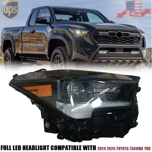 Right Passenger Side Full LED Headlight Assembly for Toyota Tacoma TRD 2024-2025