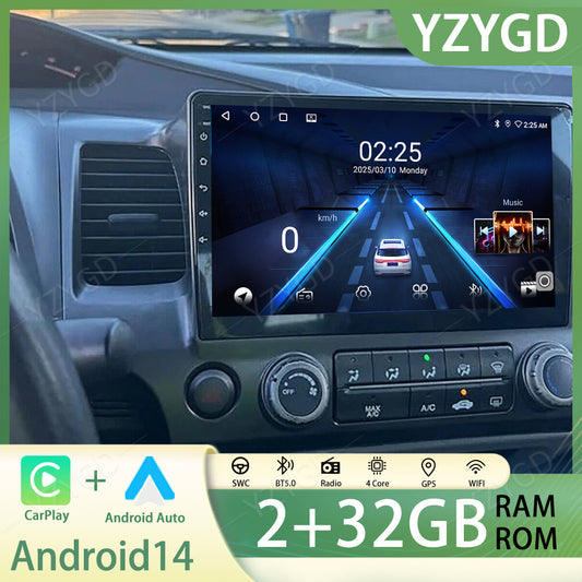 for Honda for Civic 2006-2011 Apple CarPlay Android Car Stereo Radio Wifi GPS Screen