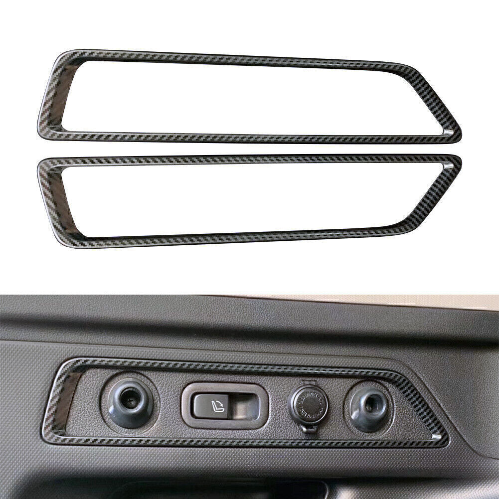 Carbon fiber rear trunk release cover trim suitable for Subaru Forester SK 19 20