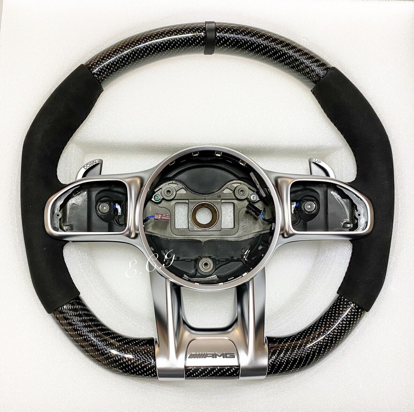 FIT FOR 19~22 for MERCEDES AMG G/C/E/S/CLS63 GT GLE CARBON FIBER STEERING WHEEL