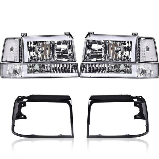 92-96 F150 F250 LED DRL Yellow Water + Red-Yellow Water
