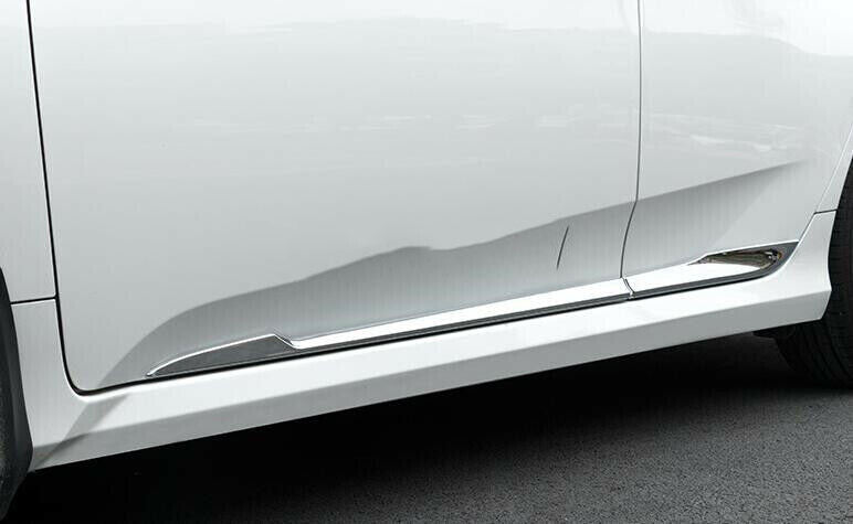 4x for Honda for Civic 2016-2021 ABS Chrome Side Door Body Cover Molding Strip Trim