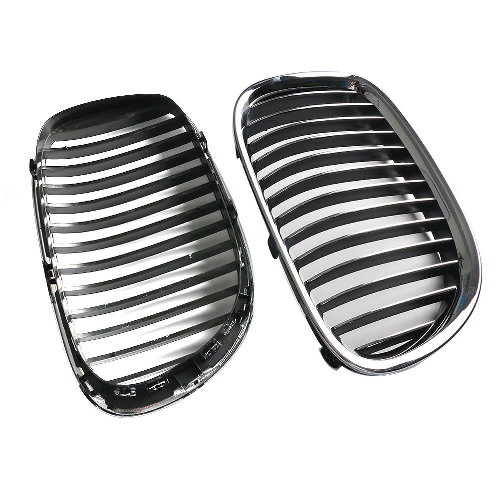 2Pcs Front Bumper Grille Chrome for 2009-14 7-Series 750I 760LI Left Right