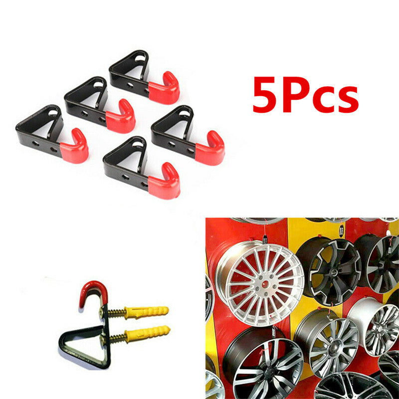 Car Tire Wheel Rim Hub Hanging Holder Shop Display Stand Rack Wall Mounted Hook