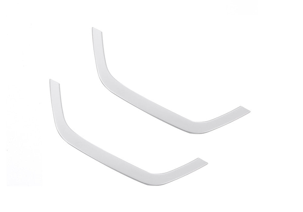 2¡Á Silver ABS Door Armrest Storage Box Cover for BMW X3 F25 2011-17 X4 F26 13-16