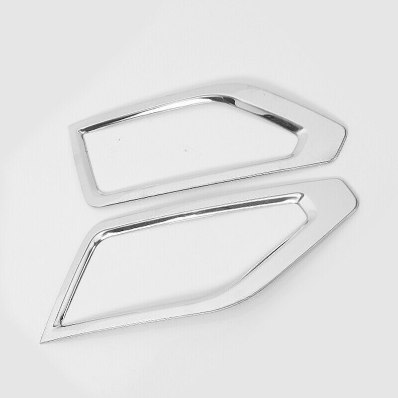 Front Fog Light Frame Cover Trim For 2018-2020 for Volkswagen Atlas Stainless Chrome