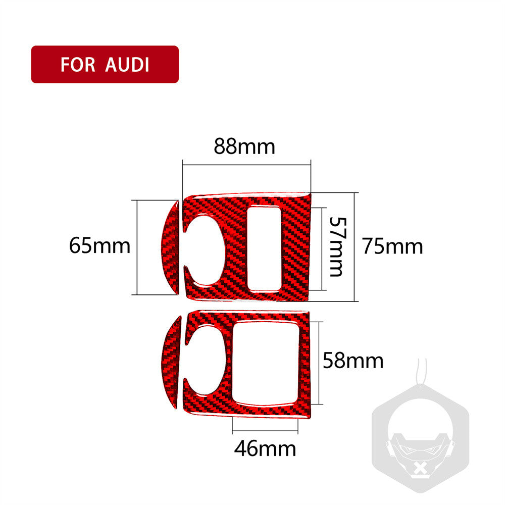for Audi TT 8n 8J MK123 2008-2014 RHD Window Lift Switch Button Cover Red Carbon