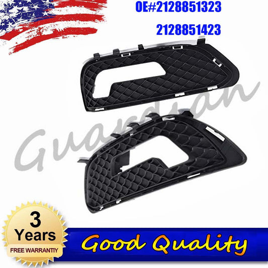 1. Dual fog light grille cover 2128851323+2128851423 for Mercedes E300/350 10-13