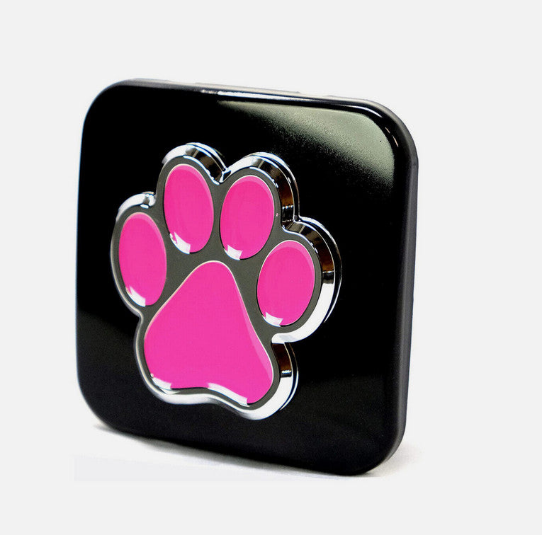 Car hook plug cap trailer tow receiver 2-inch dog paw black pink  for ford